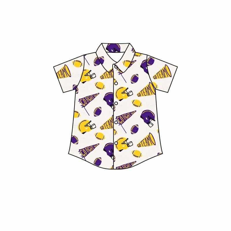 Kids short sleeve button shirt