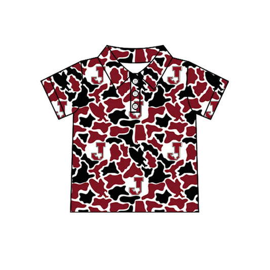 Kids baby short sleeve custom team pullover top