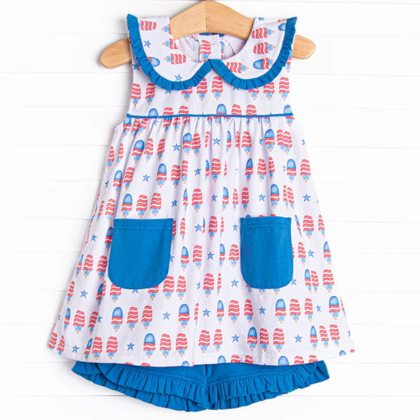 Toddle baby girl  July 4th holiday outfit