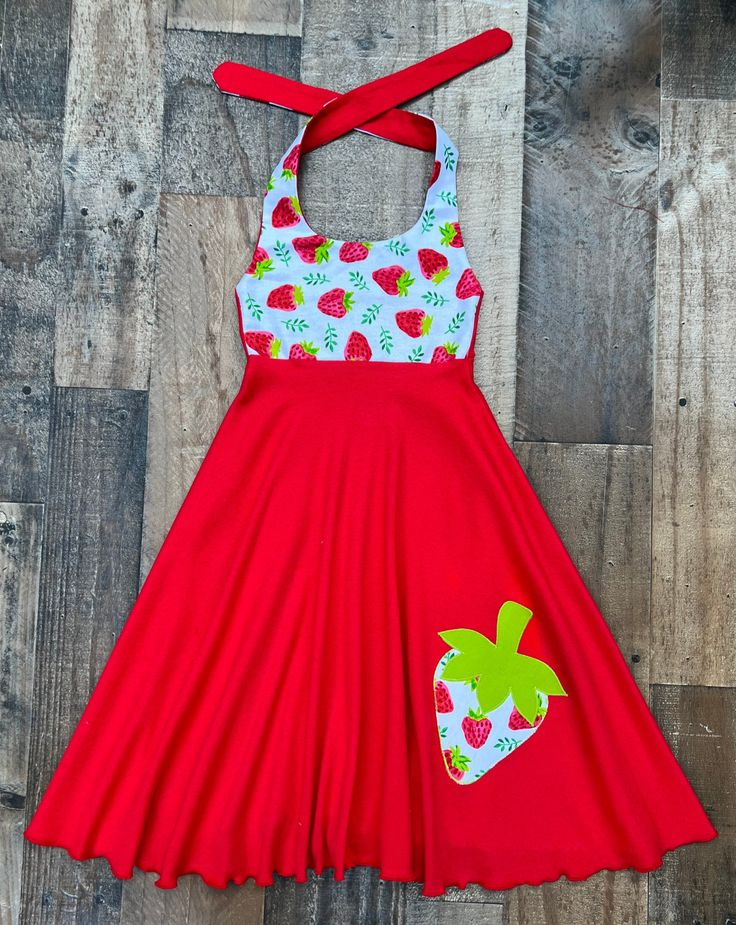 baby girls strawberry dress