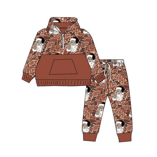 Christmas Santa Claus camo matching clothing set