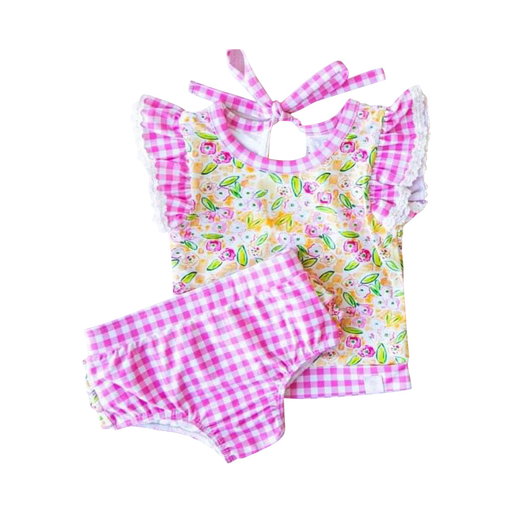 baby girls summer two pieces bathing suit