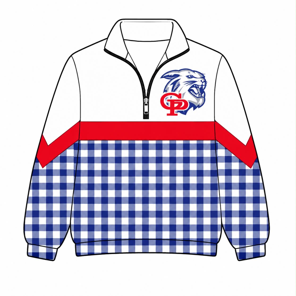 Kids team style long sleeve pullover top