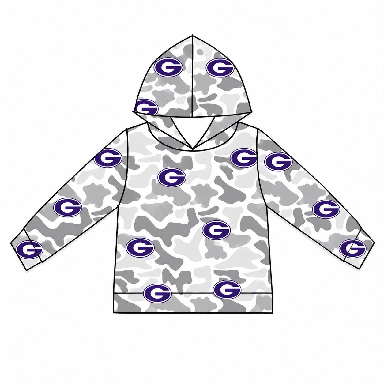 baby boy custom G team design hoodie top