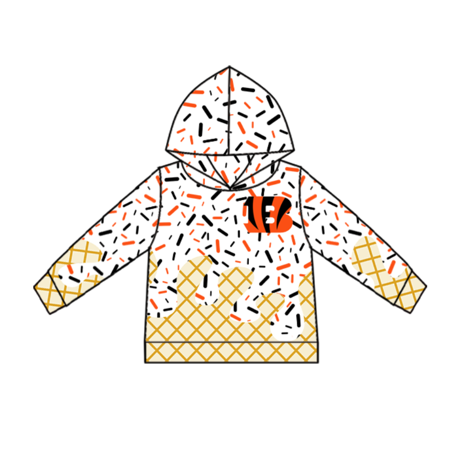 baby boy long sleeve custom team hoodie top