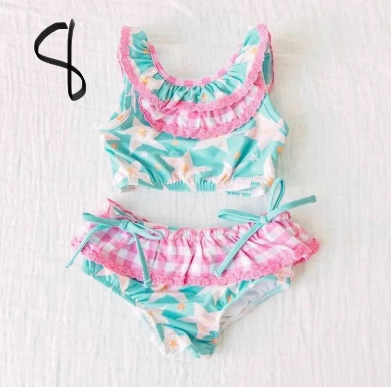 baby girls summer two pieces bathing suit