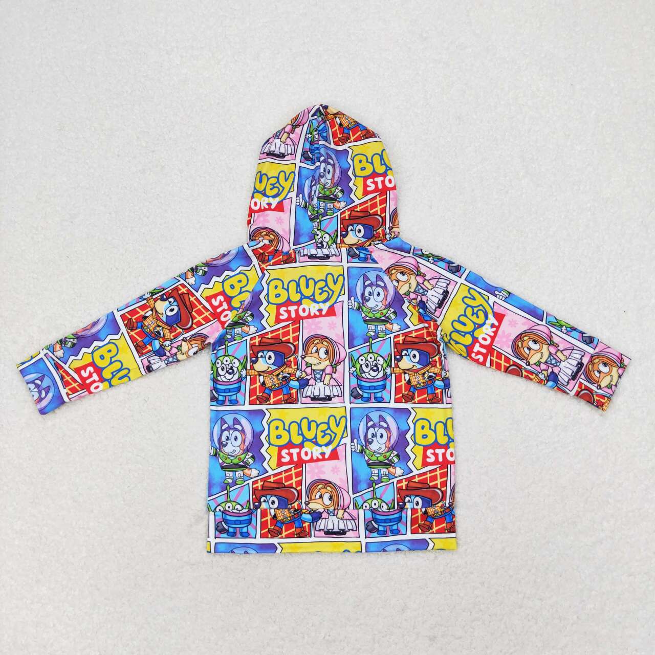 baby boy blue cartoon dog long sleeve hoodie top