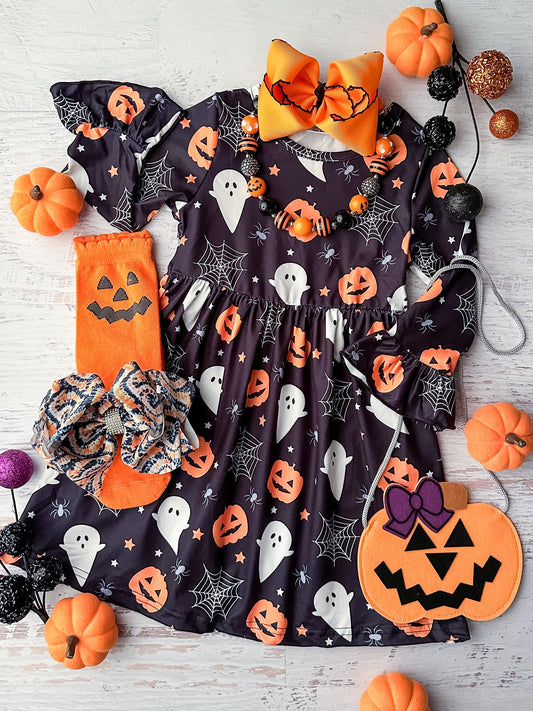 Halloween ghost pumpkin dress wholesale price