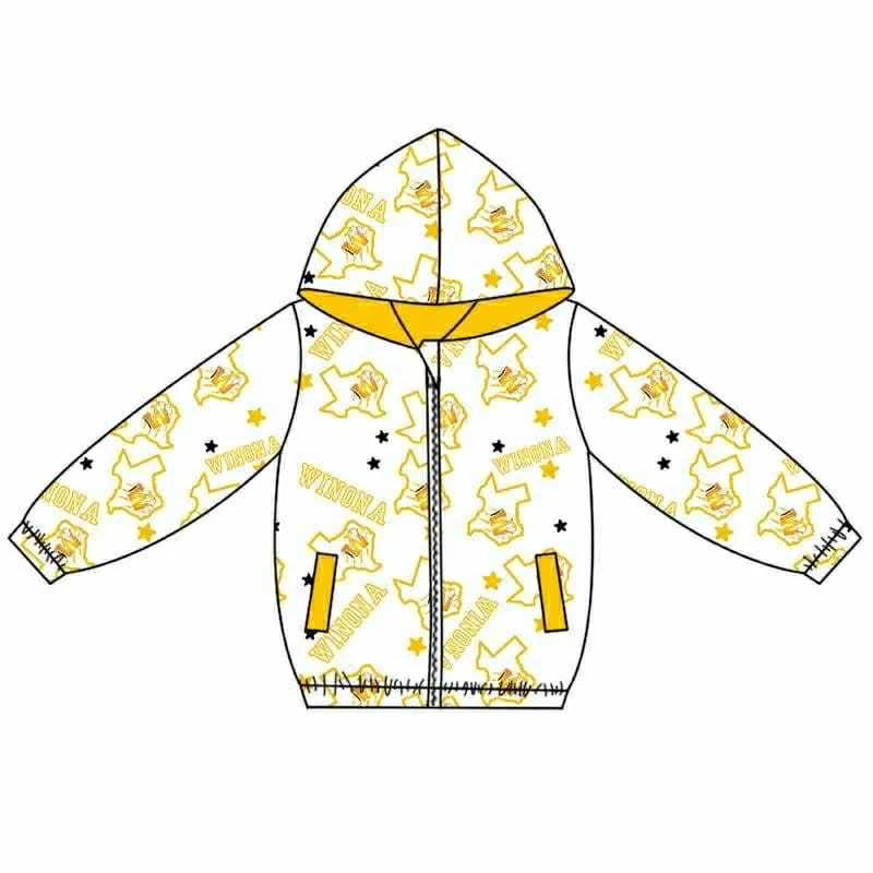 Kids baby long sleeve custom team hoodie top