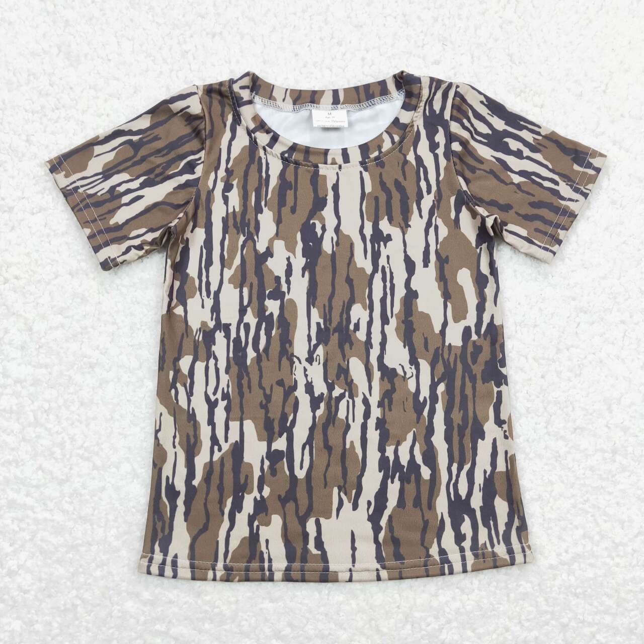 baby boy short sleeve matching camo shirt