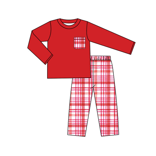 Valentines day baby boy matching clothes