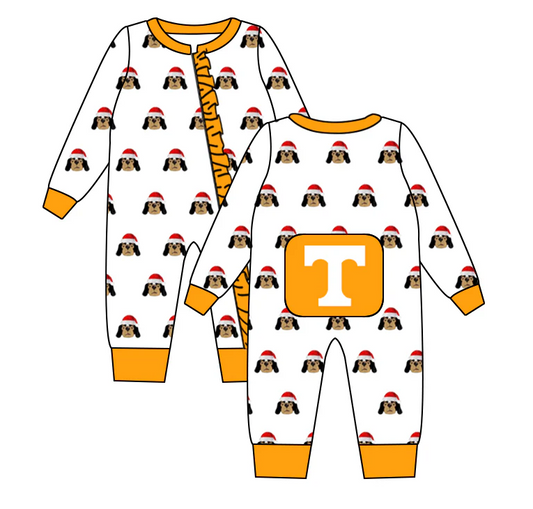 Toddle baby college team zip romper