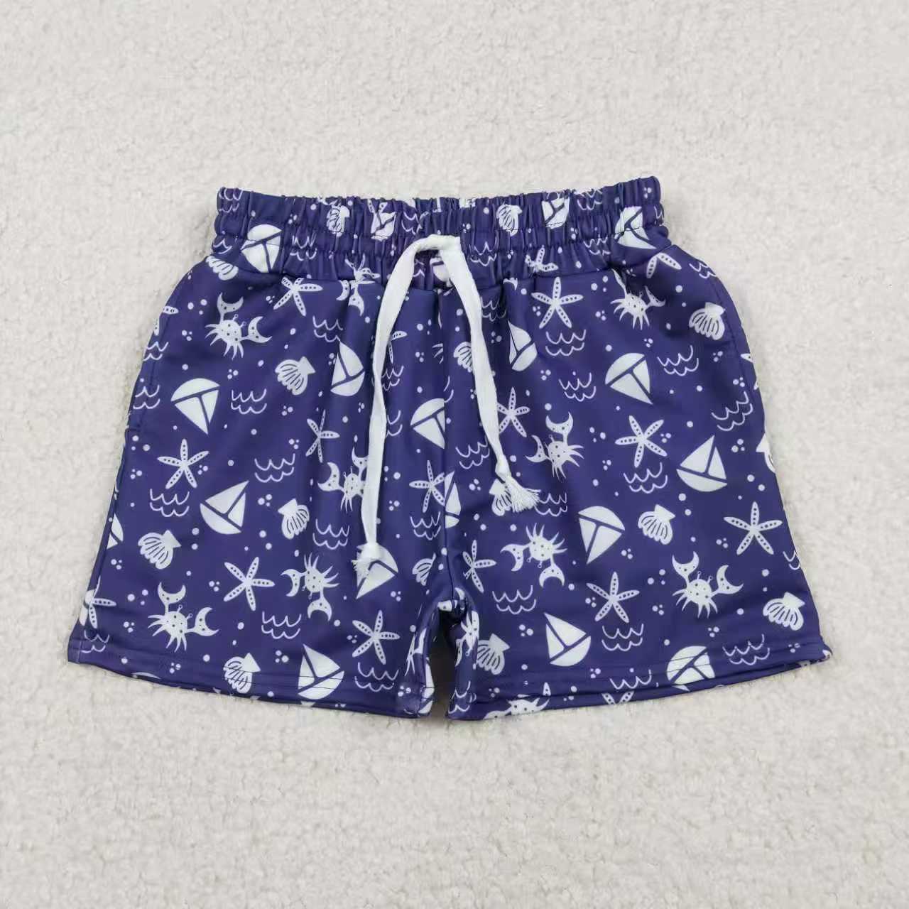 Baby boy beach style summer swim trunks