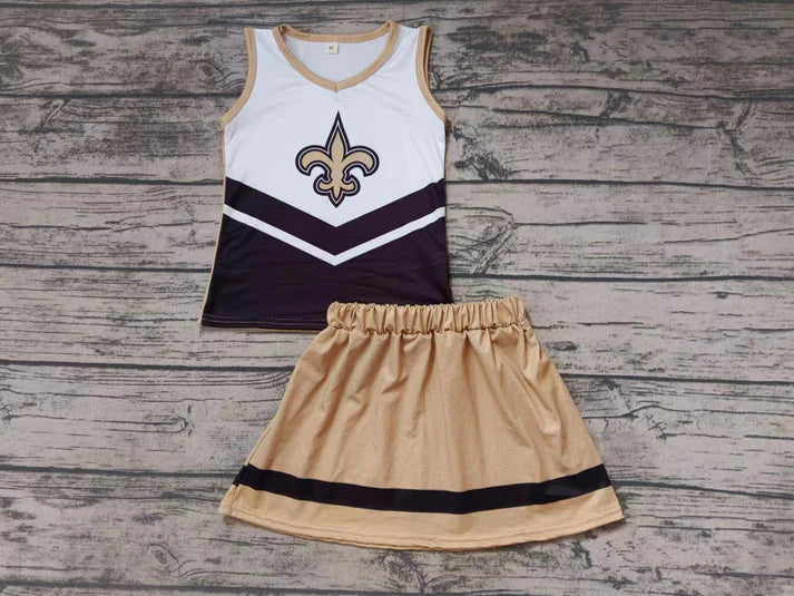 Baby girls custom team cheer outfit add shorts