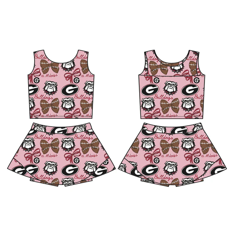 Baby girls custom team cheer outfit add shorts