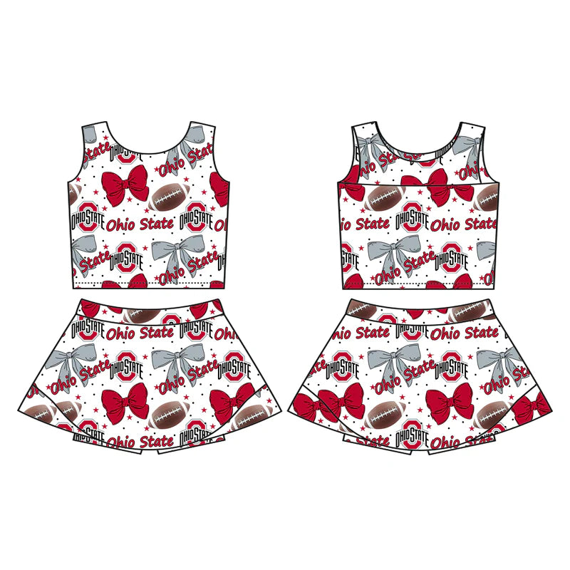 Baby girls custom team cheer outfit add shorts