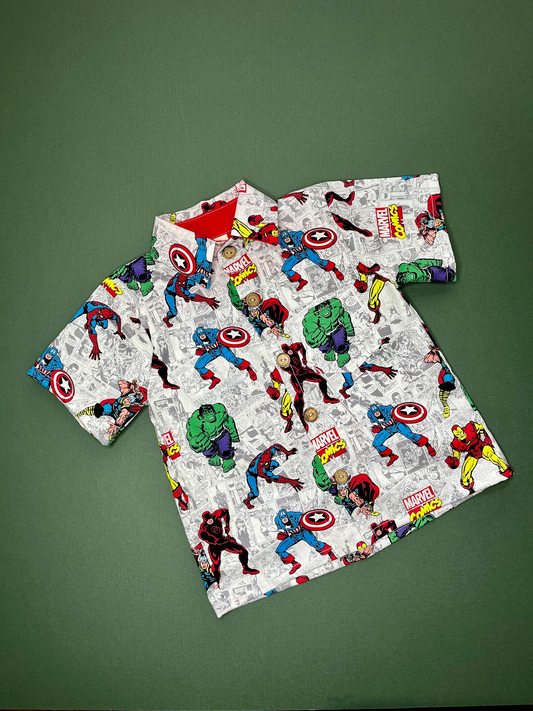 baby boy short sleeve button down shirt