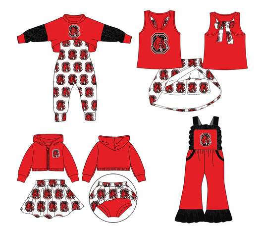 Baby girls custom team cheer matching outfit