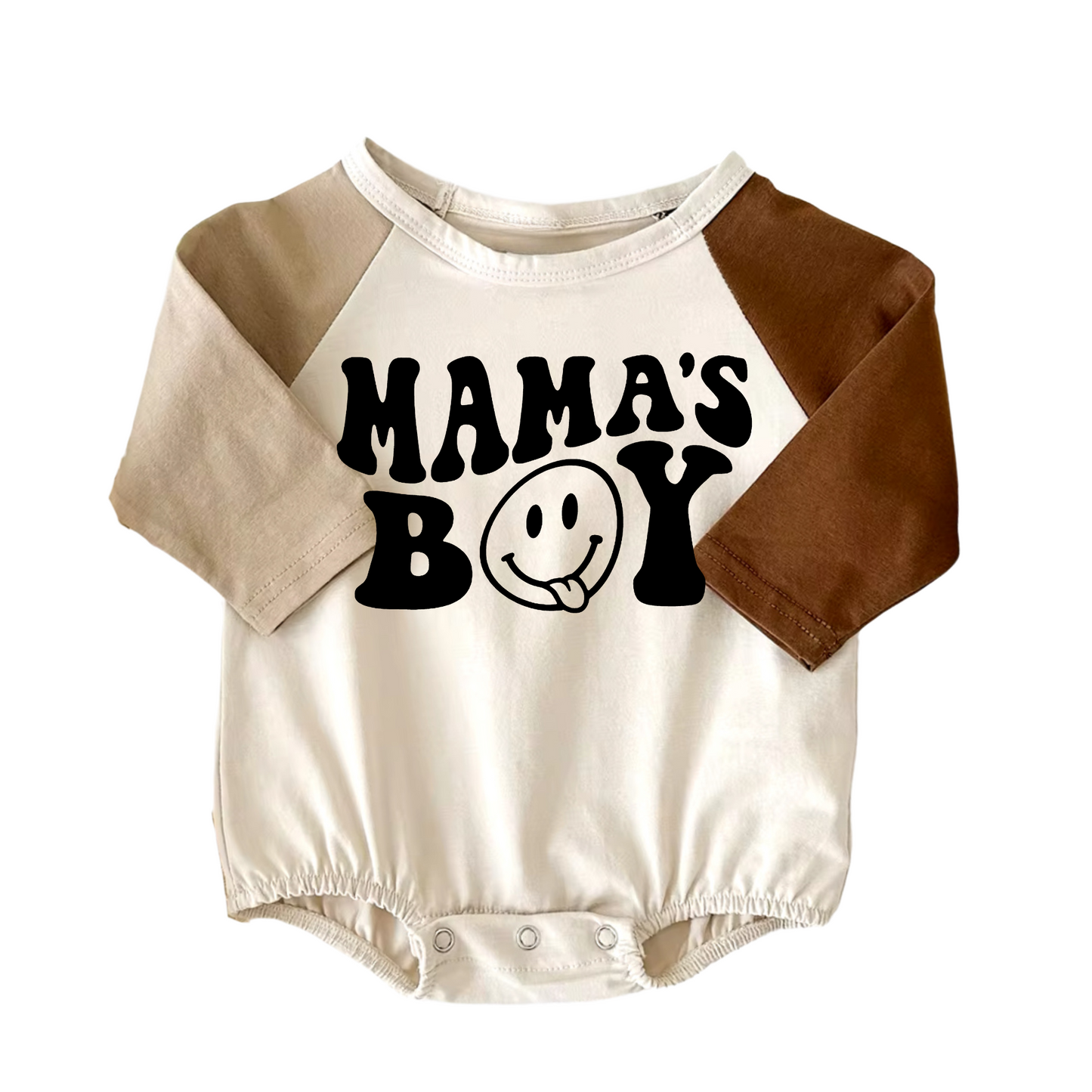 Mamas boy kids long sleeve romper