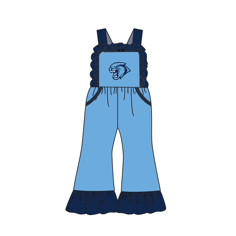 baby girls custom team summer jumpsuit