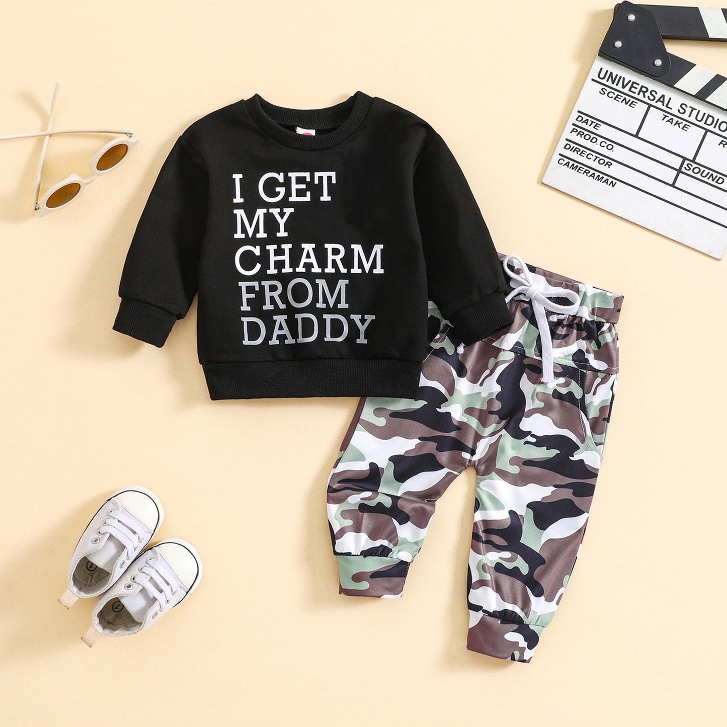 I get my charm from my daddy camo clothes