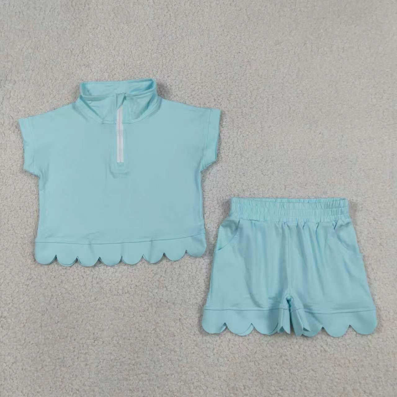 Watermelon short sleeve top matching shorts girls summer outfit