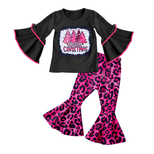 Wholesale kids girls Merry Christmas fall winter outfit