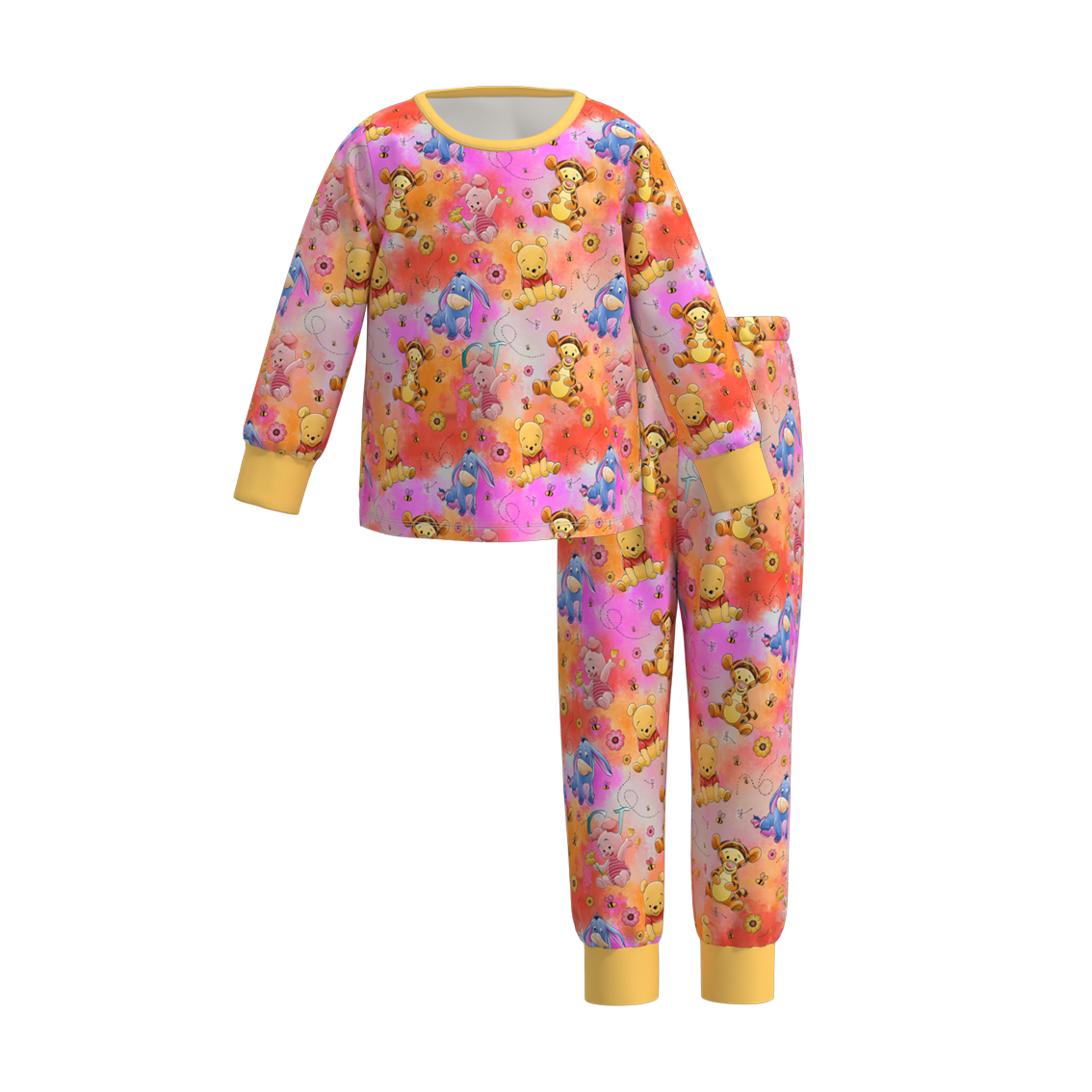 Wholesale Kids Baby Girls Cartoon Bear Clothes