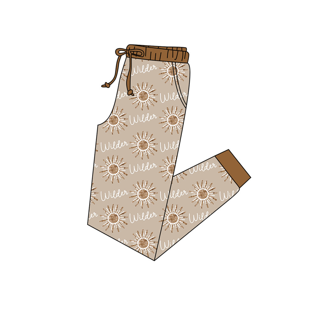 Adult man sunshine print pocket pants