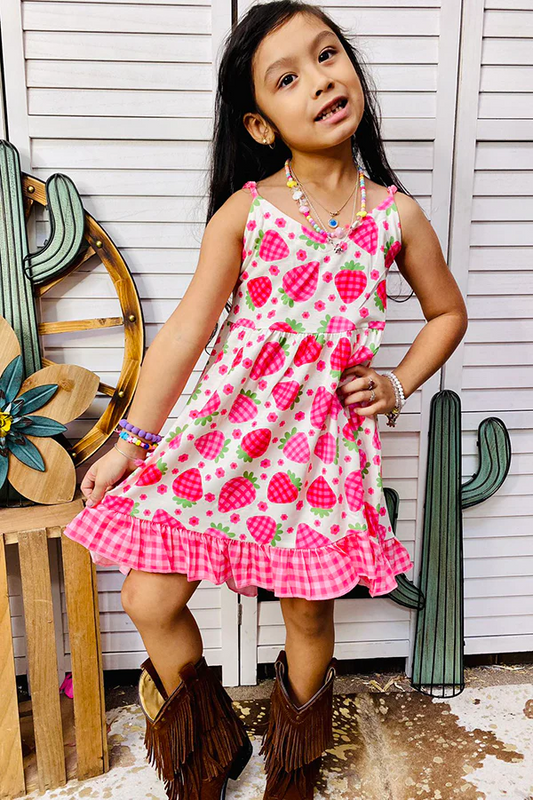 baby girls strawberry boutique dress
