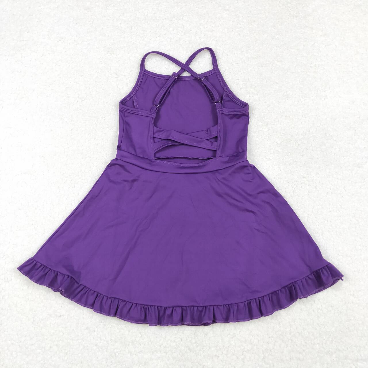 children baby girls purple active wear athletic dress