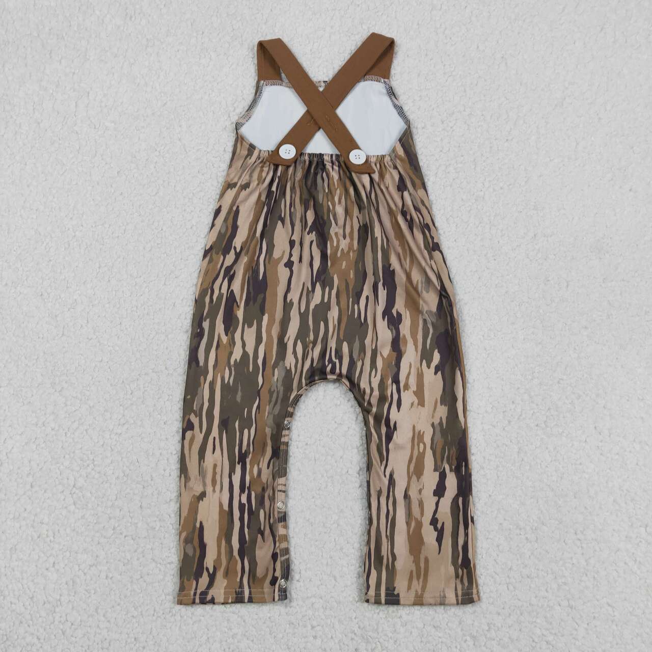 Toddle Boys embroidery deer camo design jumpsuit