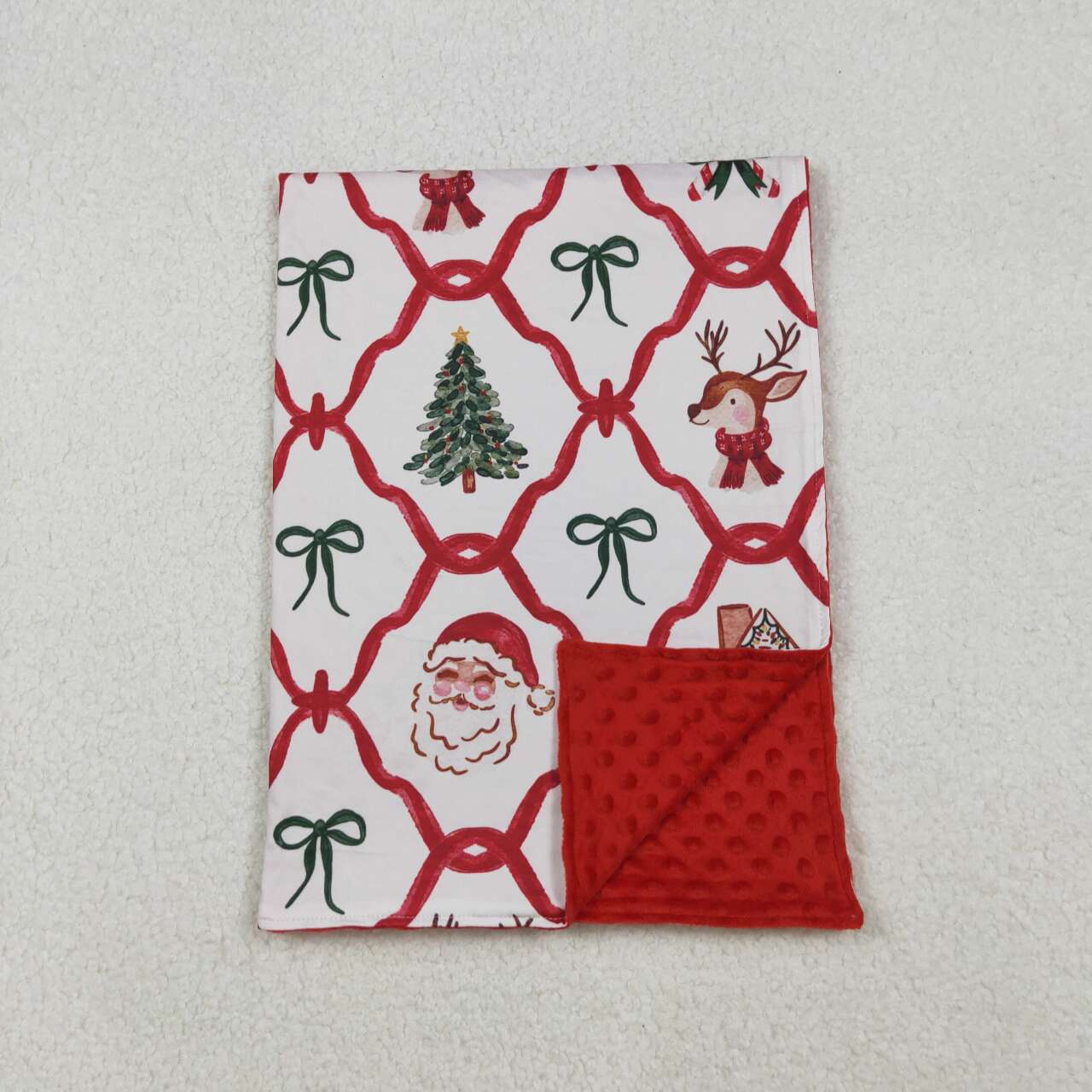 toddle kids Christmas design soft blanket