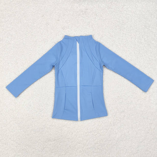 toddle baby girl blue active wear athletic long sleeve sports jacket coat