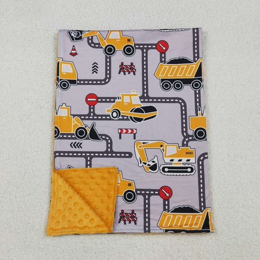 toddle kids construction soft blanket