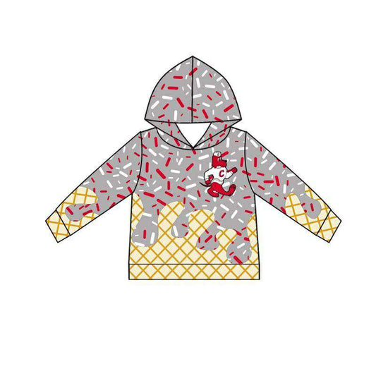 Kids boy long sleeve hoodie top