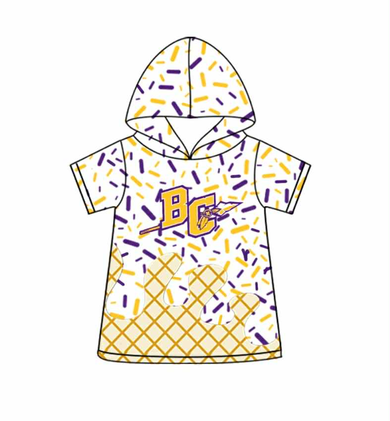 Kids boy short sleeve hoodie top