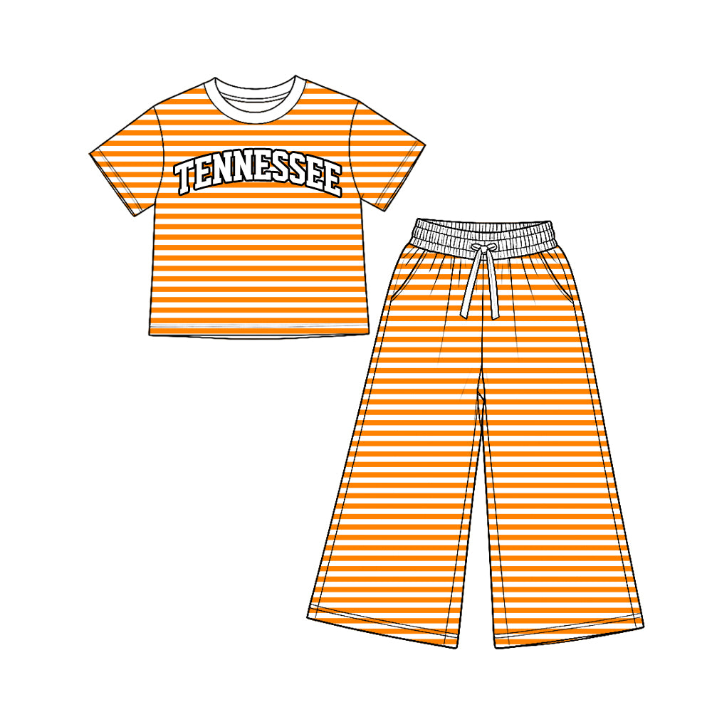 Kids long sleeve custom tennessee team casual wear outfit wholesal factory price
