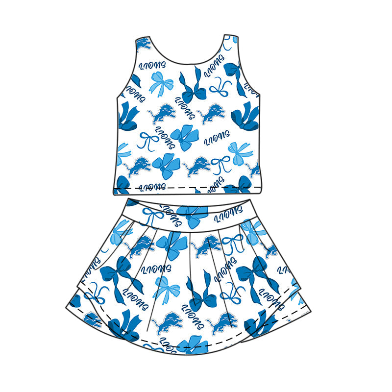 Toddle girls wholesale custom magic design skirt set