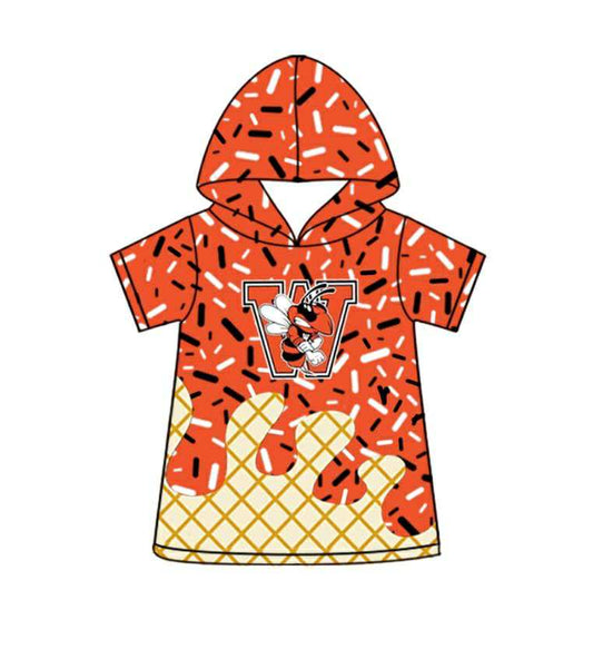 Kids boy short sleeve hoodie top