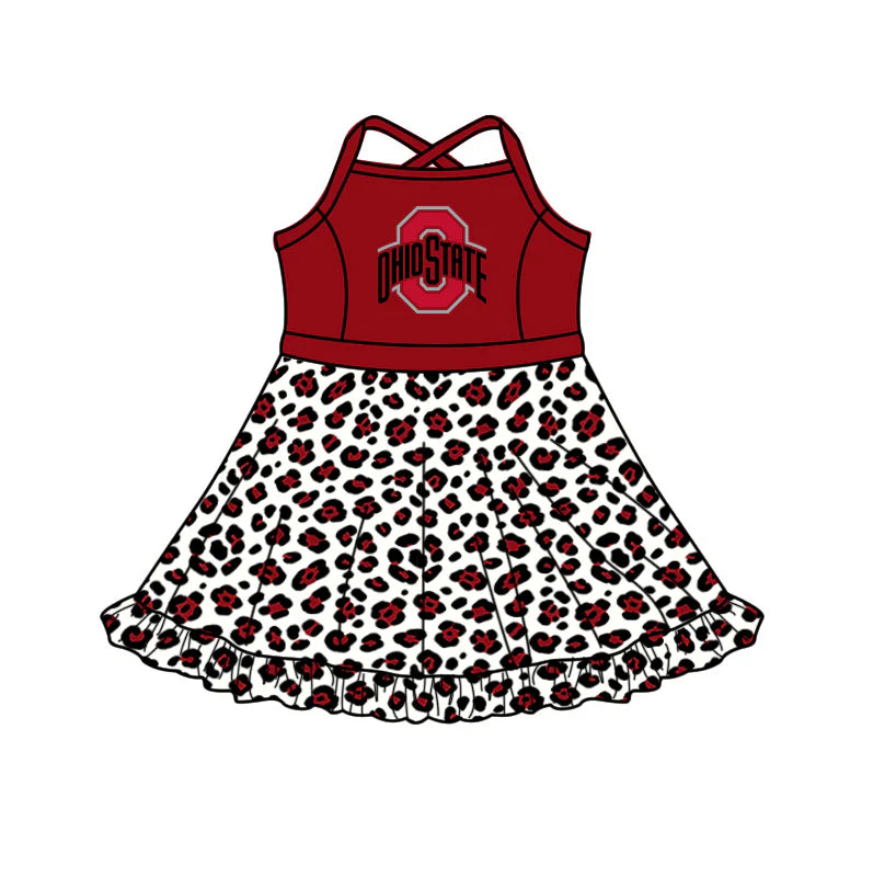 Toddle girls wholesale custom school team design yoga dress