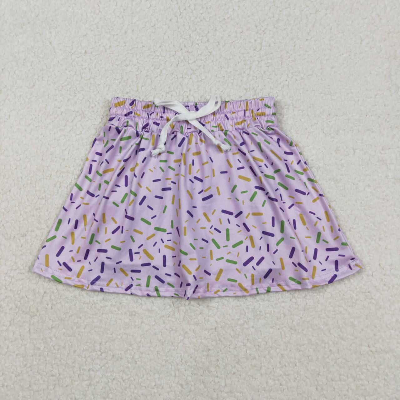 baby girl Mardi Gras skirt shorts