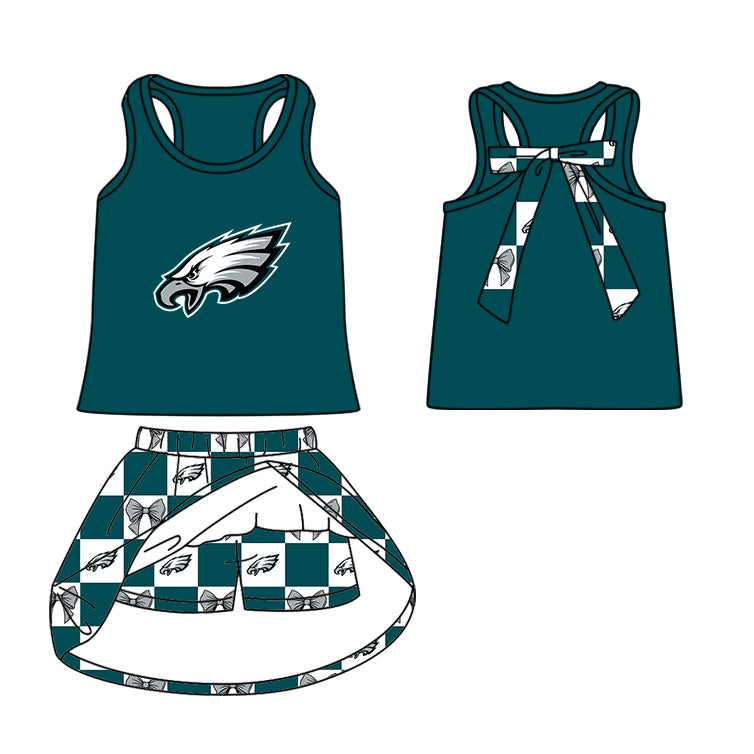 baby girls team cheer skirt outfit add liner shorts