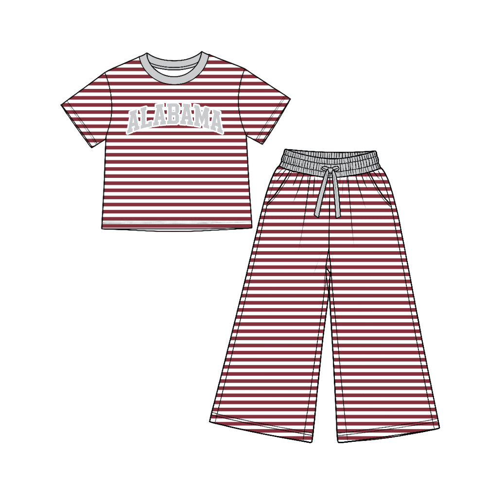 Kids long sleeve custom Alabama team casual wear outfit wholesal factory price