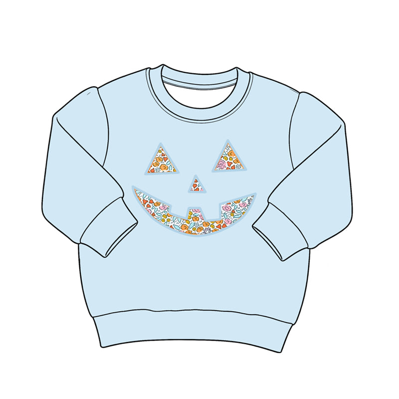 Halloween print kids girls baby long sleeve top