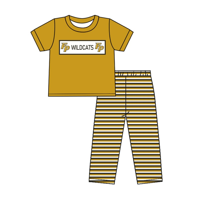 baby boy short sleeve top matching pants custom design team outfit