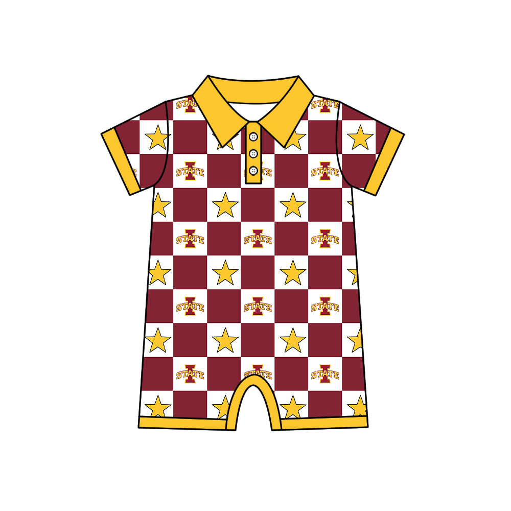 Team design toddle boy summer romper