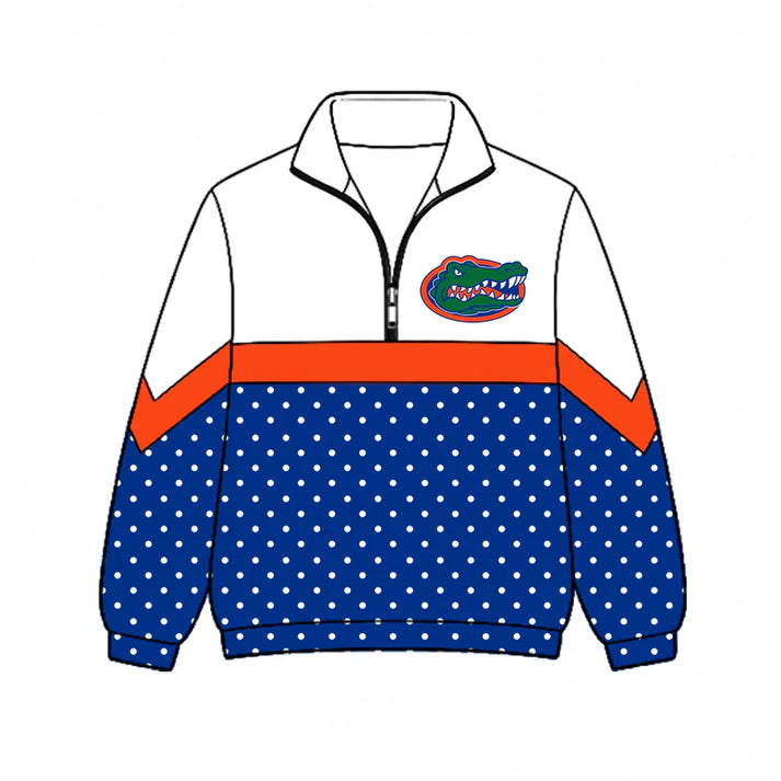 Kids Florida Gators team style long sleeve pullover top