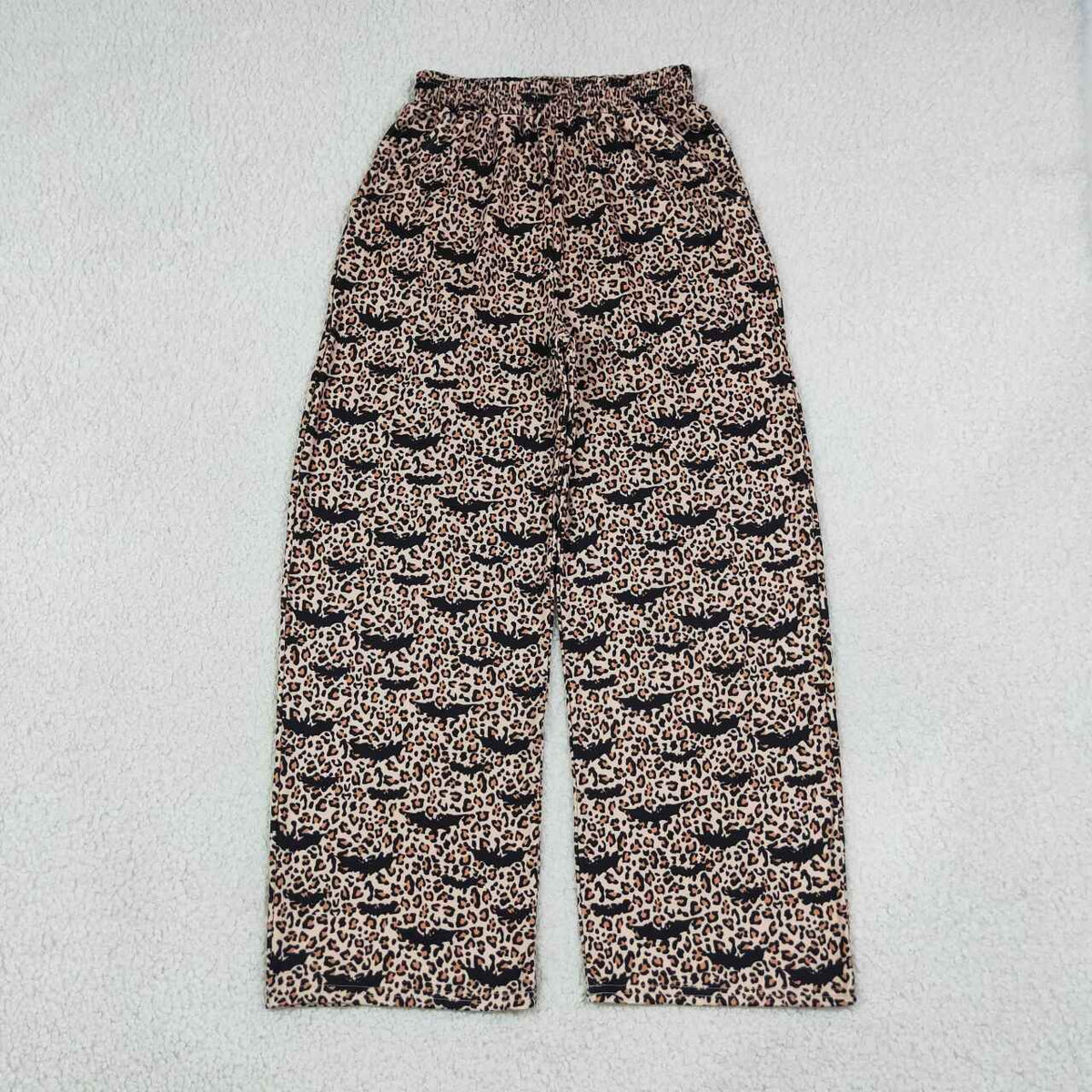Adult women halloween bat design milk silk pants