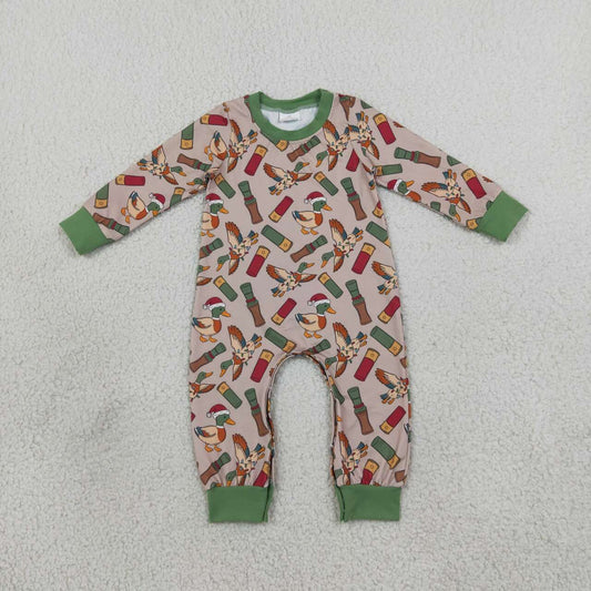Toddle baby long sleeve Christmas duck call romper